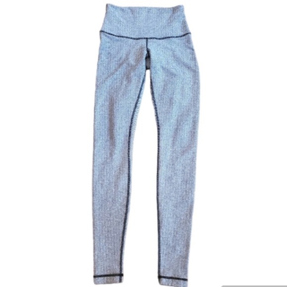 Lululemon Wunder Under Pant Pant (Roll Down)
Heathered Herringbone Black size 4 - Picture 1 of 16